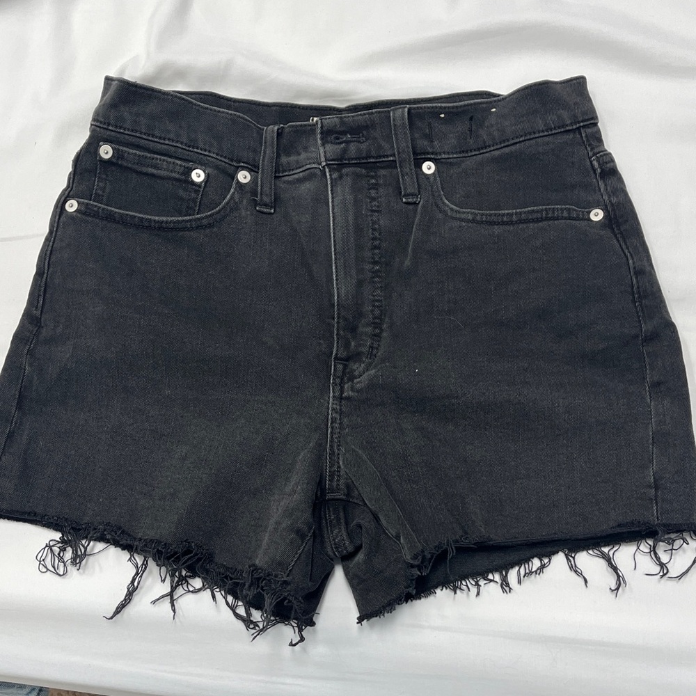 Madewell Black Jean Shorts